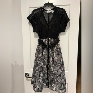 Anthropologie Byron Lars Floral Lace Dress with belt size  2